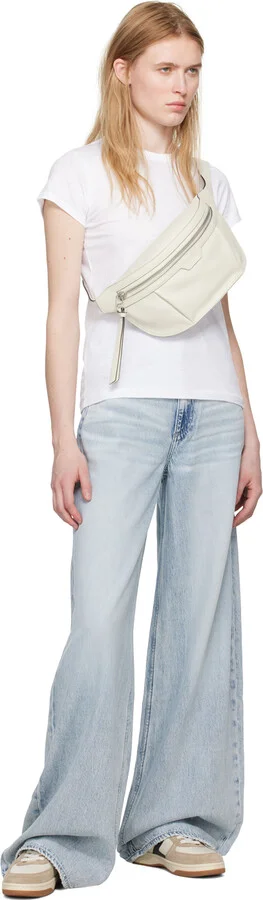 rag & bone Taupe & Off-White Retro Court Sneakers - Image 5