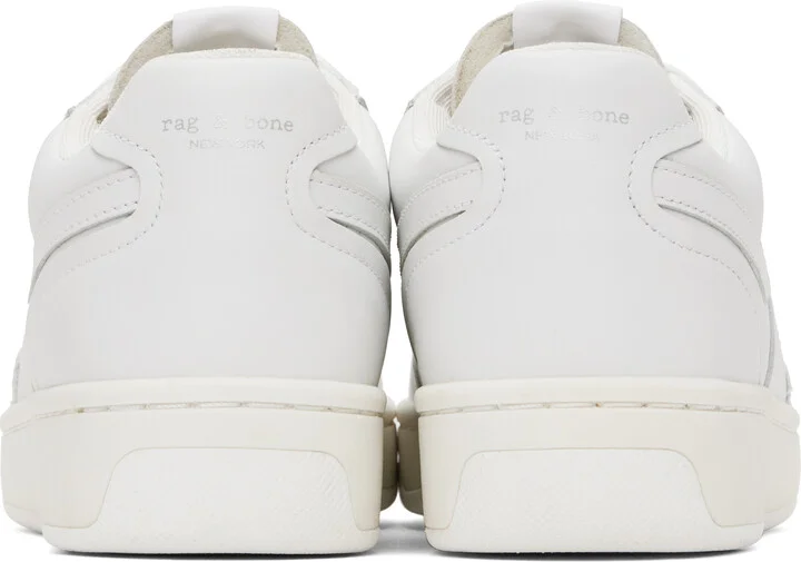 rag & bone White Retro Court Leather Sneakers - Image 2