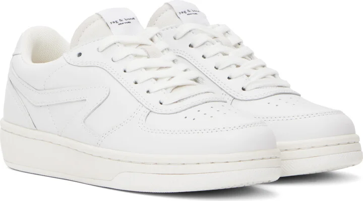 rag & bone White Retro Court Sneakers - Image 4