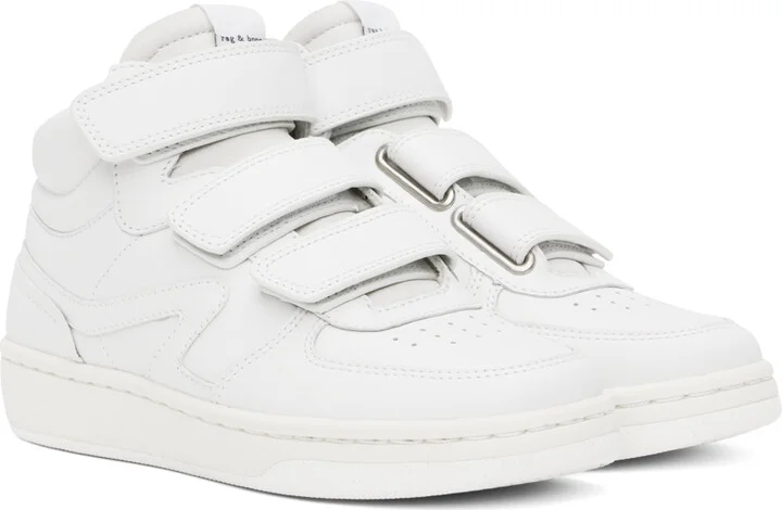 rag & bone White Retro Court Sneakers - Image 4