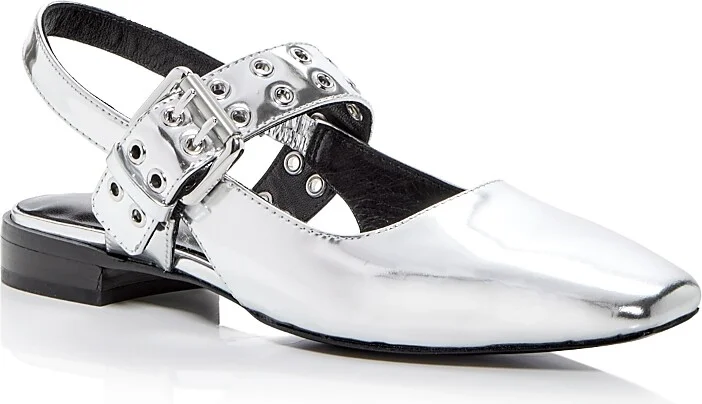 rag & bone Women's Astra Leather Slingback Flats