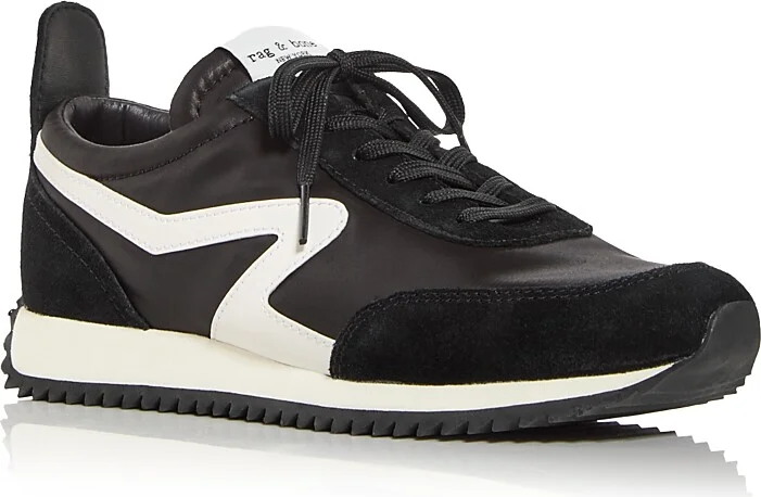 rag & bone Women's Retro Runner Lace Up Sneakers