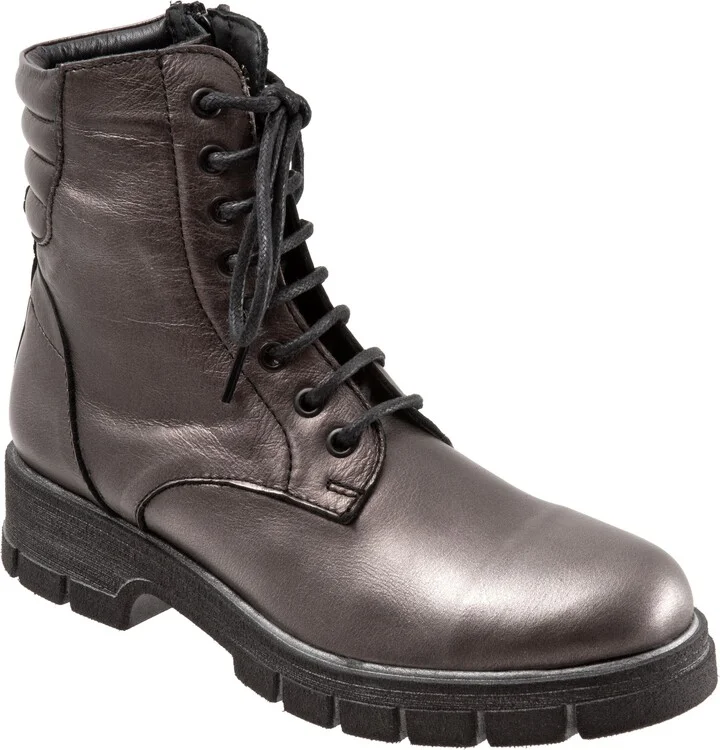 Steel Metallic Leather