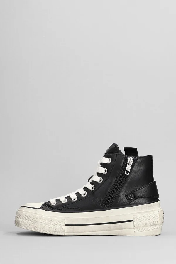 Rage Sneakers In Black Leather - Image 3