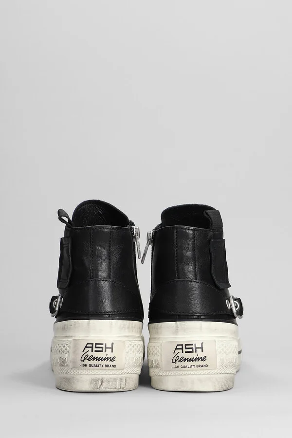 Rage Sneakers In Black Leather - Image 4
