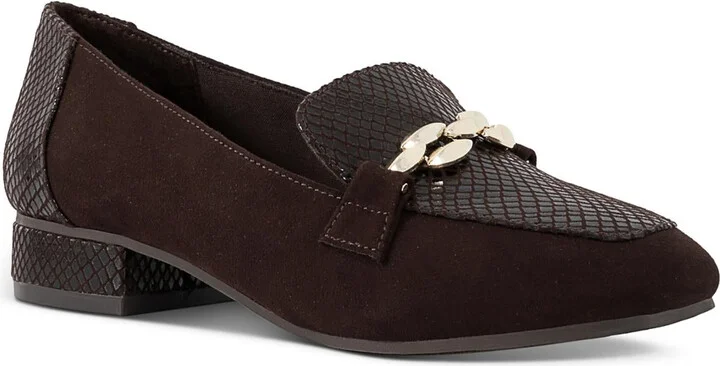 Rahela Womens Faux Suede Loafers
