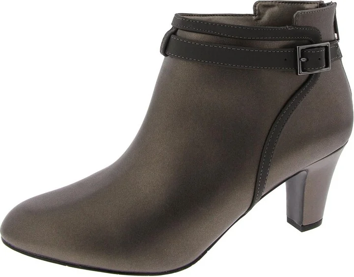 Rai Bootie Womens Slip On Zip Up Booties