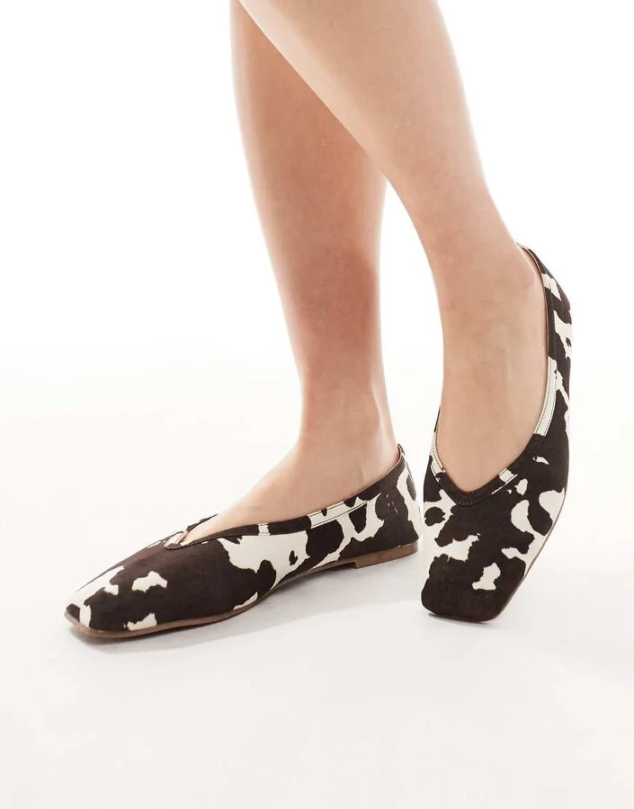 RAID Maryana square toe ballet flats