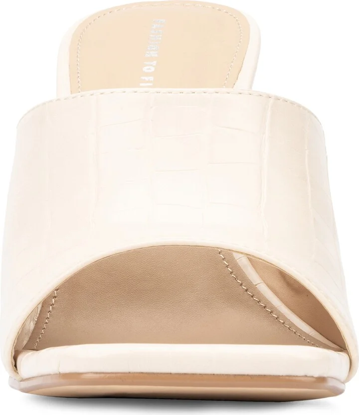 Raina Croc Embossed Wedge Sandal - Wide Width - Image 2
