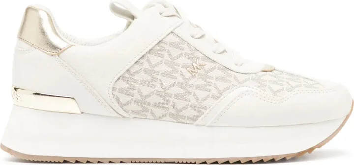 Raina logo-jacquard platform sneakers