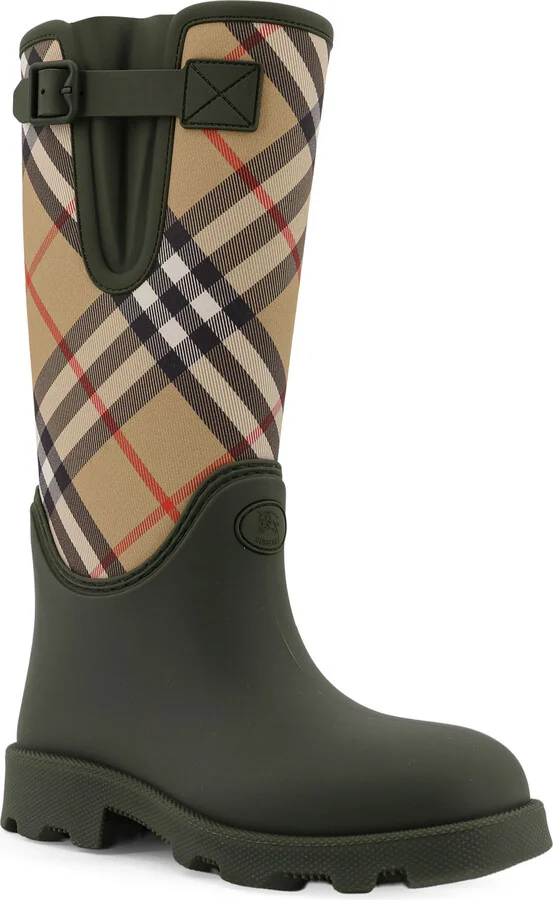 Rainboots With Traditional Check Insert - Image 2