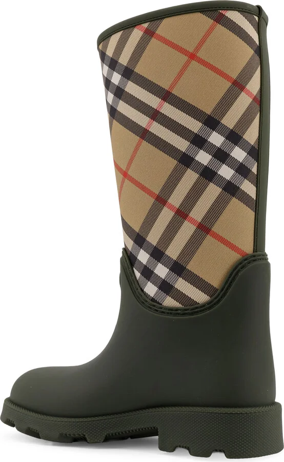 Rainboots With Traditional Check Insert - Image 3