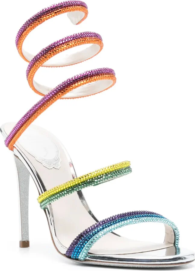 Rainbow 105mm leather sandals - Image 2