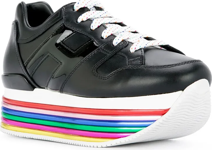 Rainbow Flatform Sole Sneakers - Image 2