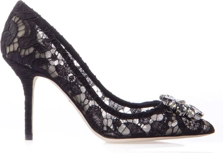 Rainbow Lace Pumps With Broche