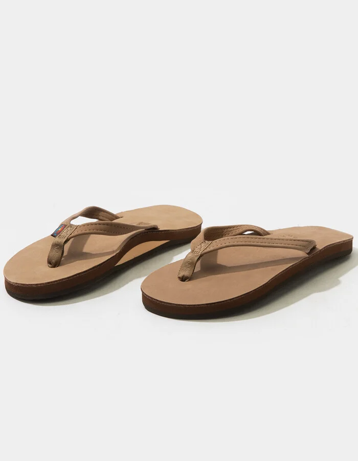 RAINBOW Narrow Strap Womens Flip Flops