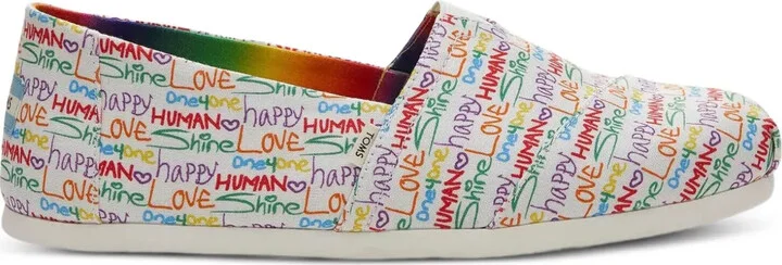 Rainbow-Print Espadrilles