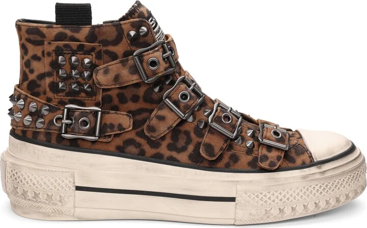 Rainbow Studs High Top Platform Sneaker - Image 3