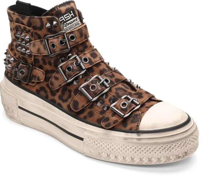 Rainbow Studs High Top Platform Sneaker