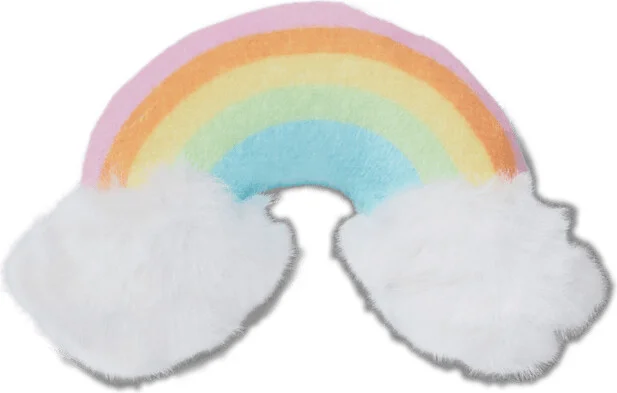 Rainbow with Puffy Clouds