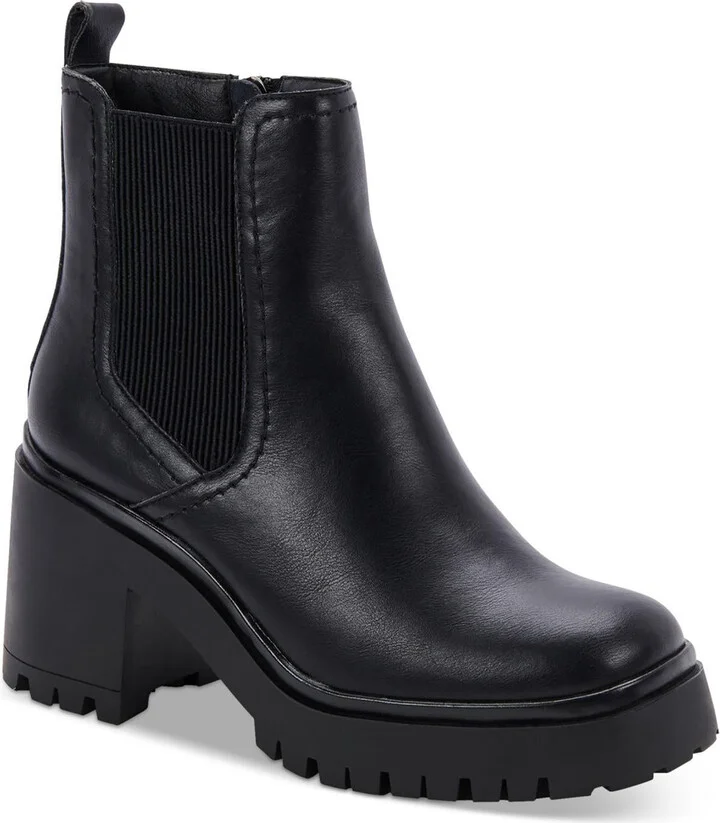 Raine Faux leather Round toe Ankle Boots