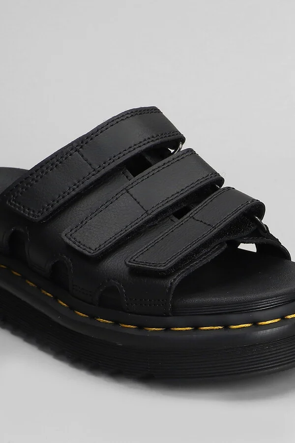 Raine Slide Slipper-mule In Black Leather - Image 5