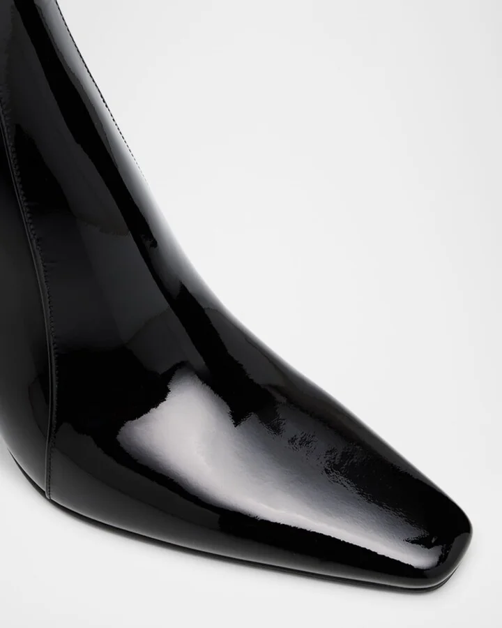 Rainer Patent Leather Booties - Image 4