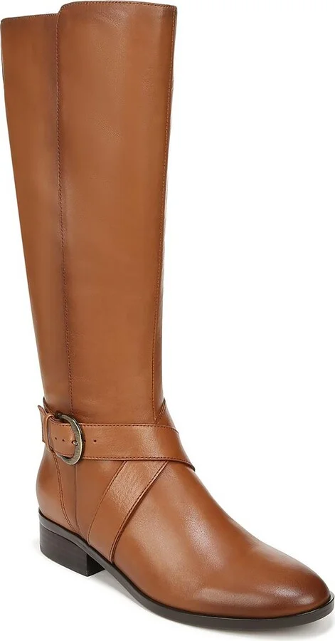 Raisa Womens Leather Knee-High Boots