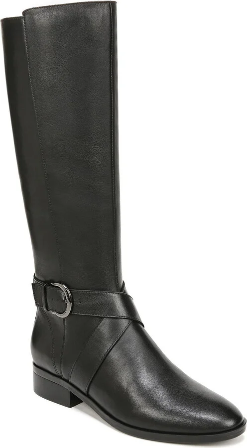 Raisa Womens Leather Narrow Calf Knee-High Boots
