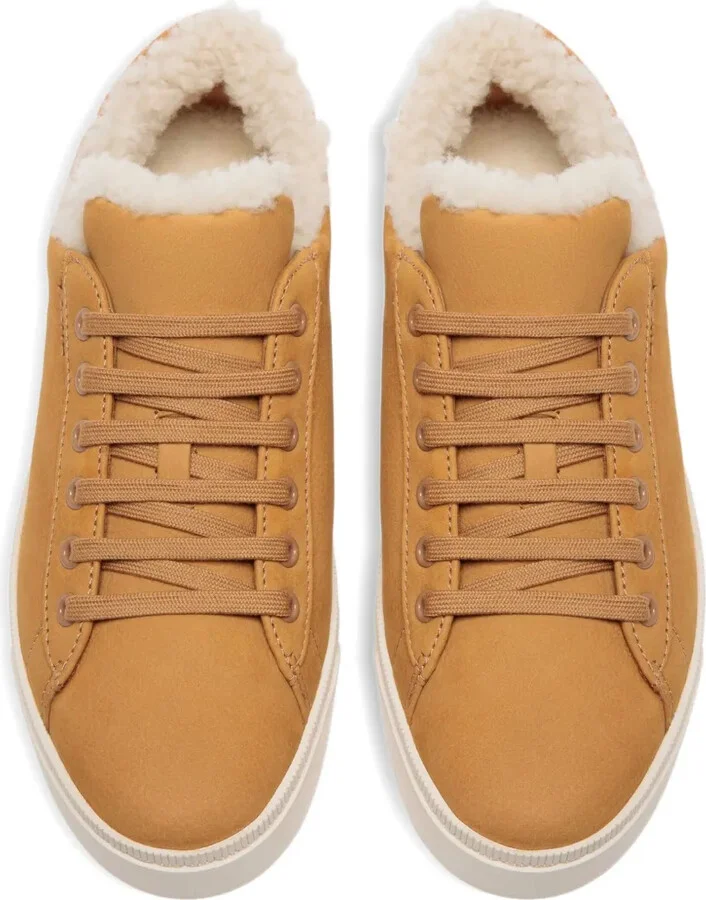 Raise leather shearling-lined sneakers - Image 3