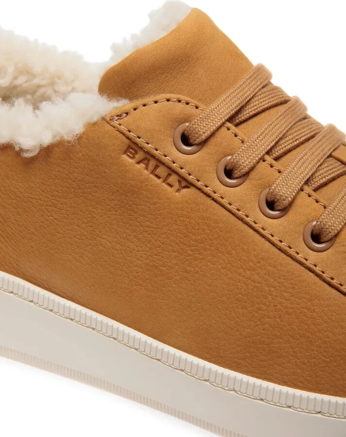 Raise leather shearling-lined sneakers - Image 5
