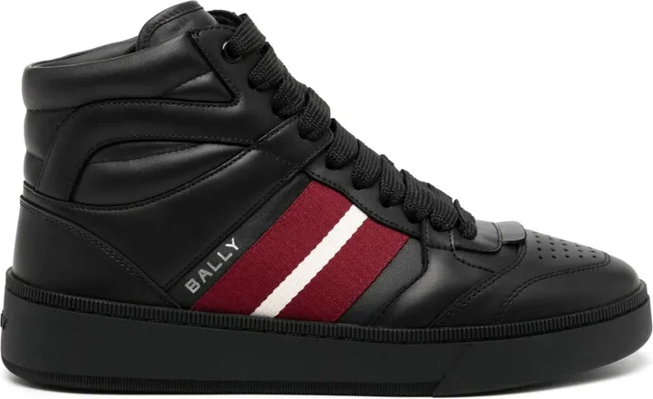 Raise leather sneakers