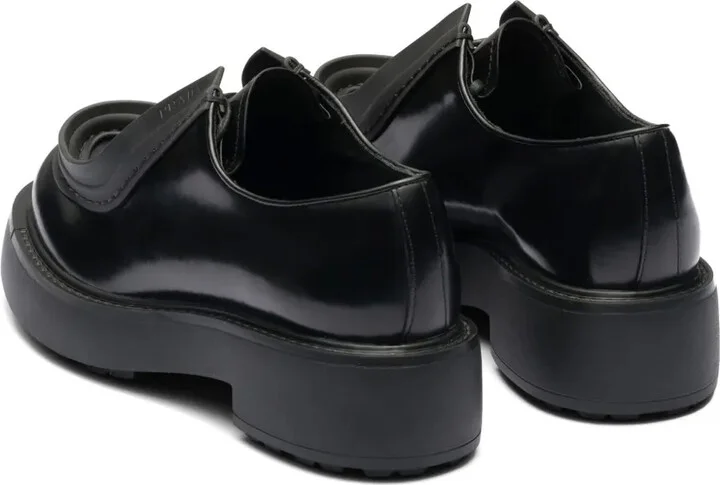 Raised-Edge Leather Lace-Up Shoes - Image 3
