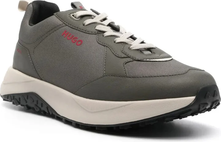 Raised-Logo Panelled Sneakers - Image 2