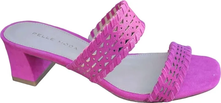 Ralli Sandals In Magenta Kid Suede