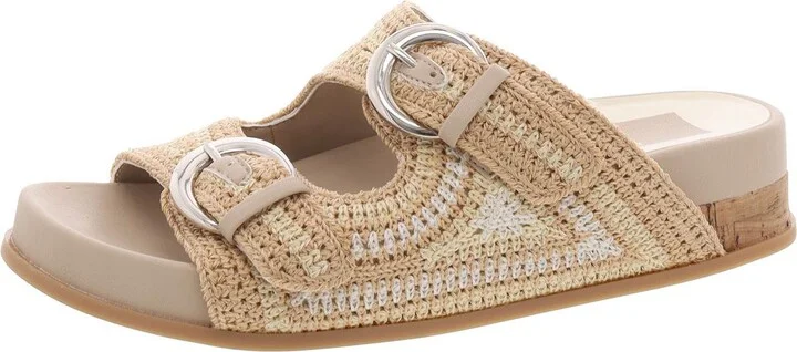 Ralli Womens Buckle Knit Slide Sandals