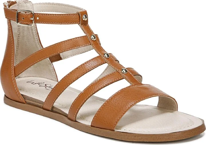 Rally Womens Faux Leather Ankle Strap Huarache Sandals