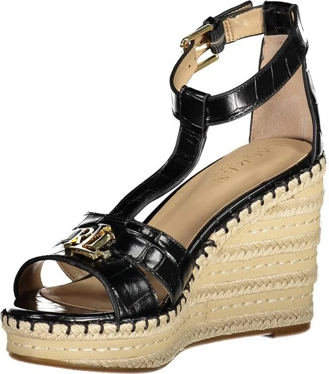 Ralph Lauren Black Polyester Women's Sandal - Image 3
