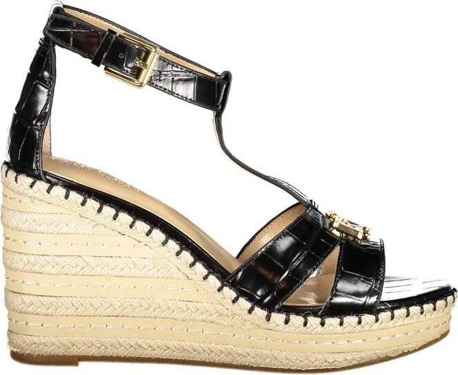Ralph Lauren Black Polyester Women's Sandal