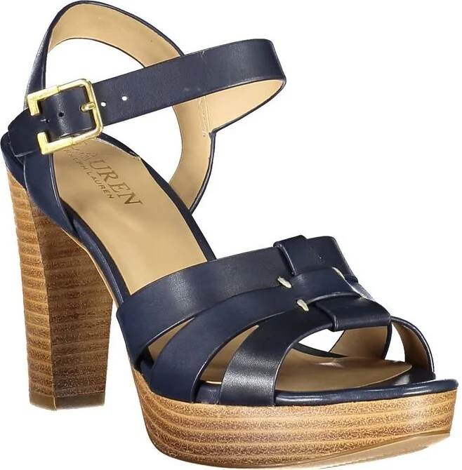 Ralph Lauren Blue Leather Women's Sandal - Image 2