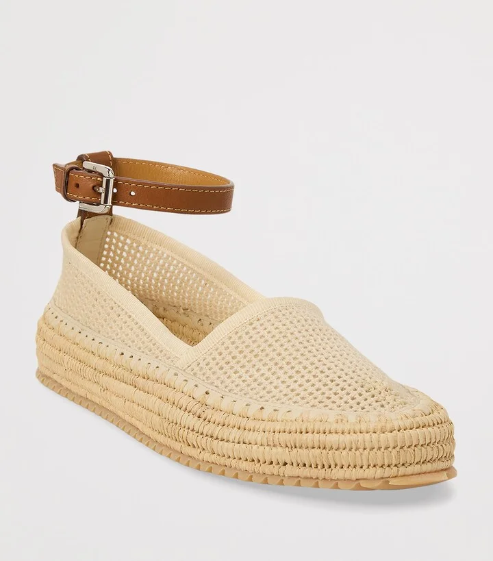 Ralph Lauren Collection Mesh Astred Flat Espadrilles - Image 2
