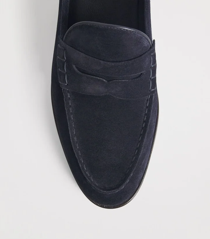 Ralph Lauren Purple Label Suede Bolden Loafers - Image 5