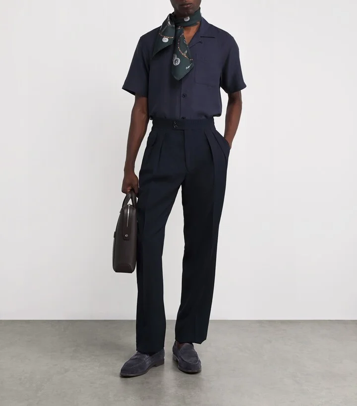 Ralph Lauren Purple Label Suede Bolden Loafers - Image 6