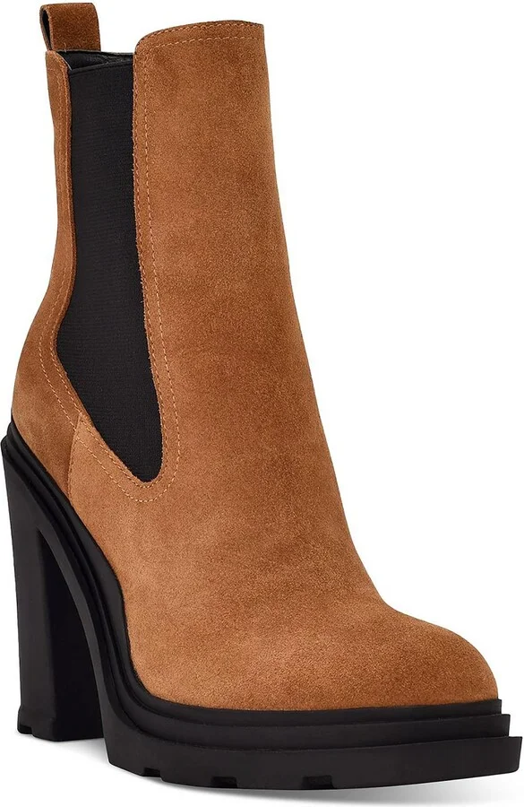 Ramio Womens Pull On Leather Chelsea Boots