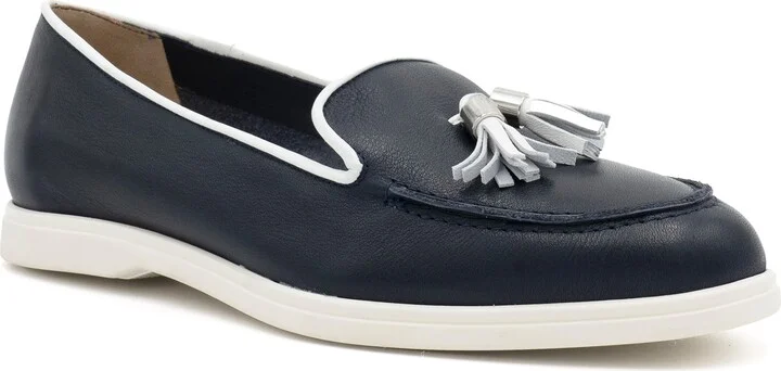NAVY / WHITE - SILVER ACC