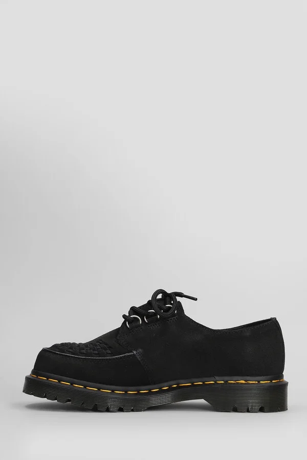 Ramsey Lace Up Shoes In Black Suede - Image 3