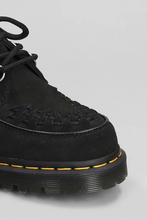 Ramsey Lace Up Shoes In Black Suede - Image 5