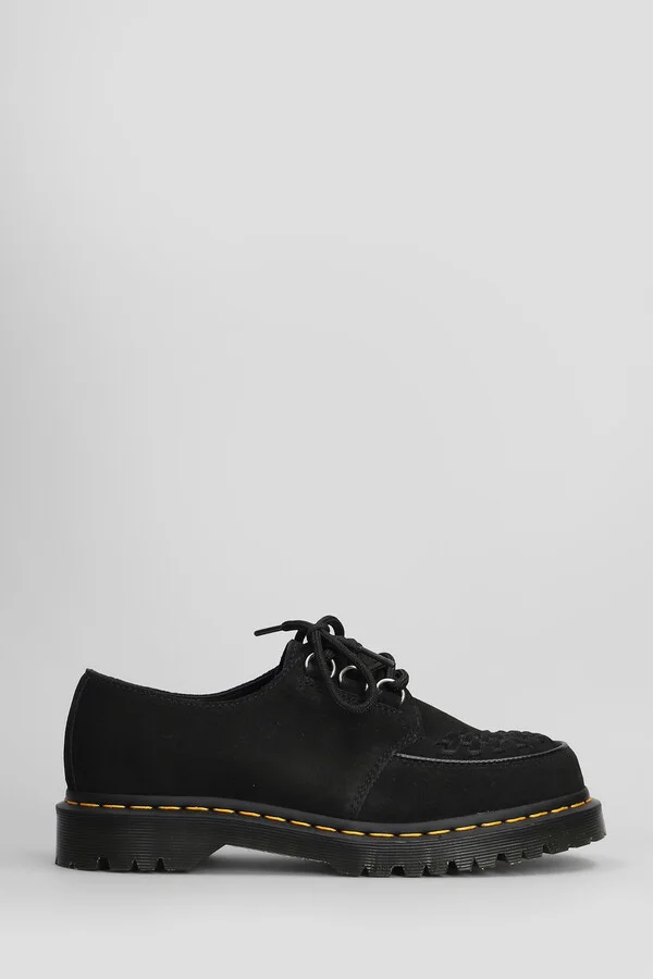Ramsey Lace Up Shoes In Black Suede