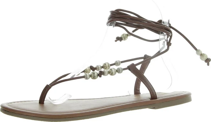 Ramsey Womens Flats Thong Lace-Up