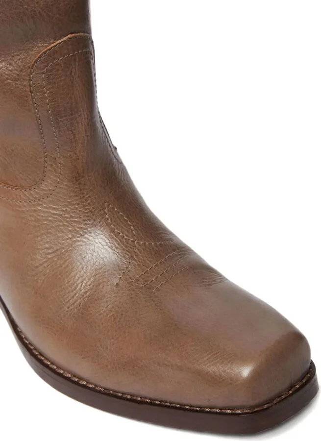 Ranch leather cowboy boots - Image 5
